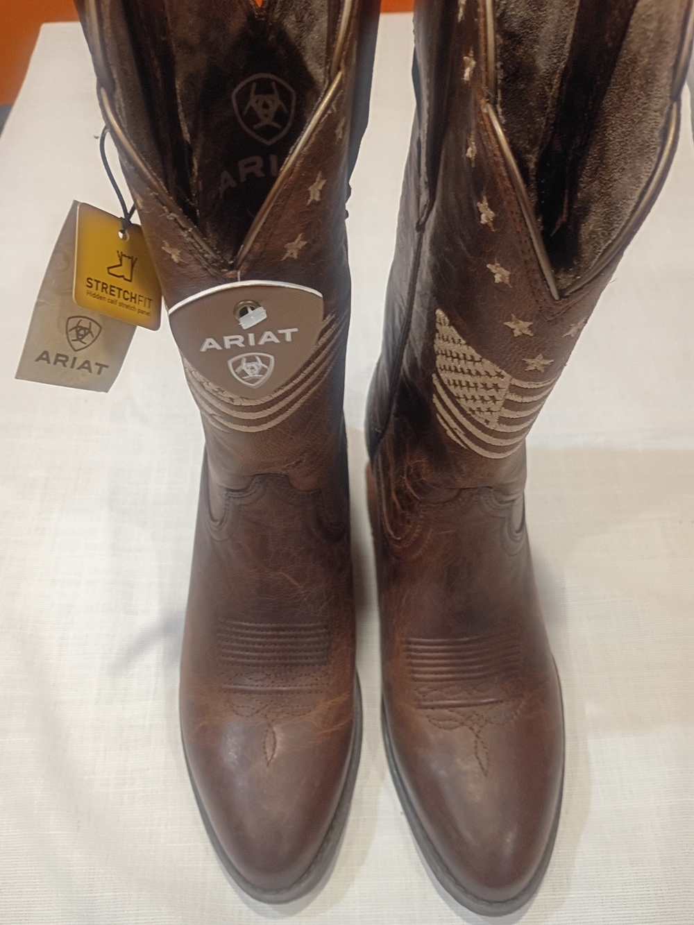 Ariat Brown Suede Cowboy Boots - 6.5B